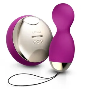 Lelo Rechargeable Purple Vibrating Orgasm Ball with Remote for Her