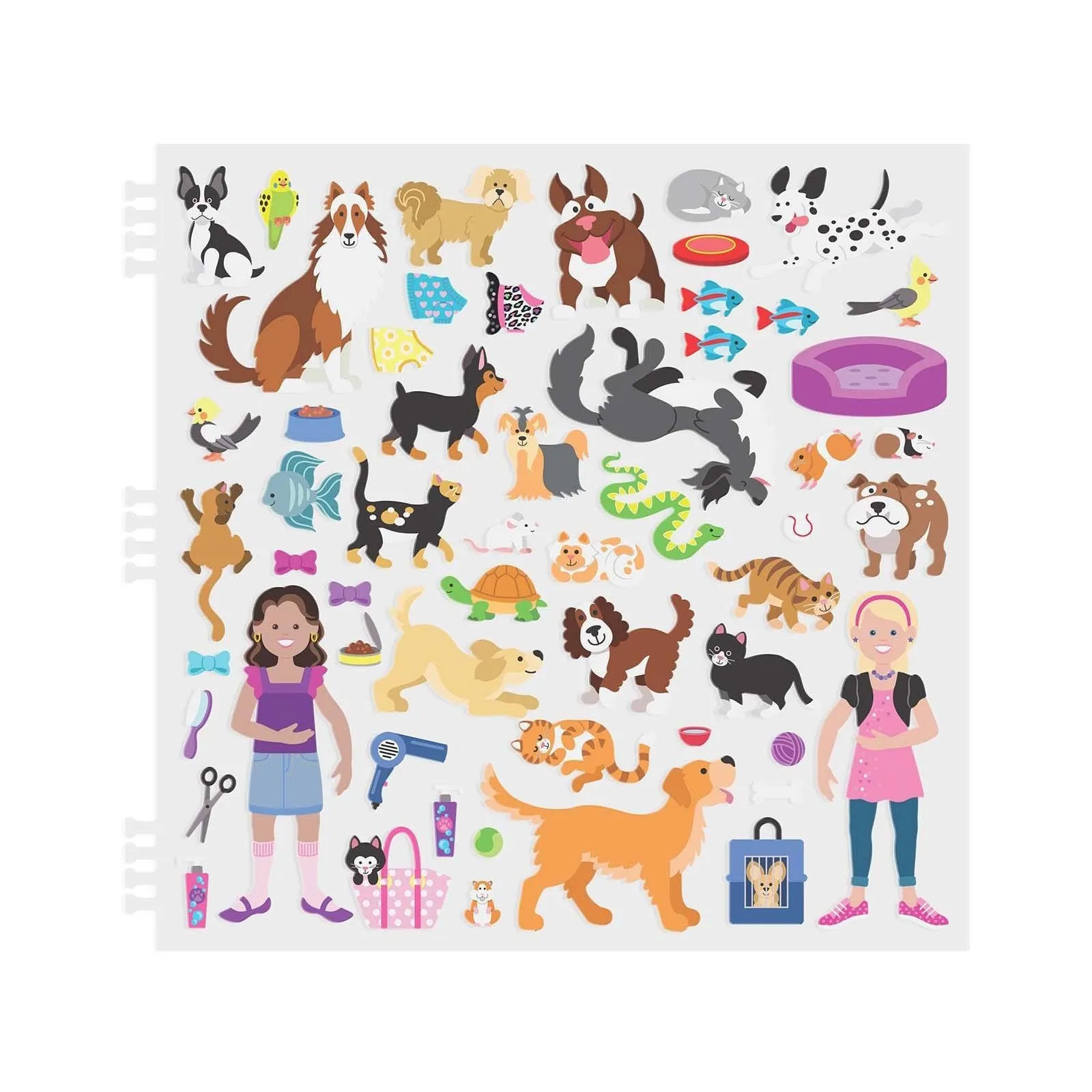 Melissa And Doug Pet Palace Reusable Puffy Sticker Activity Book