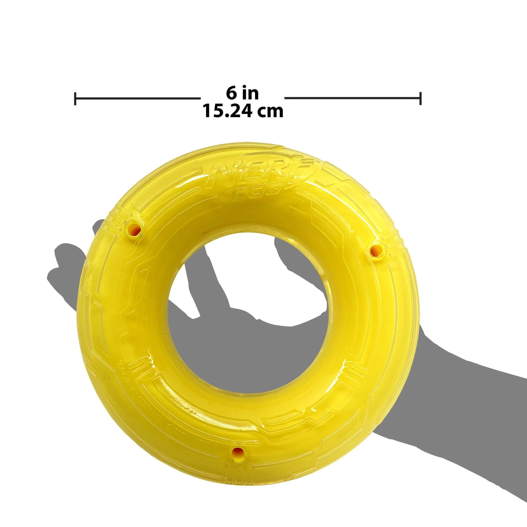 Nerf Scentology Dog Toy Chicken Scented Large Yellow Ring