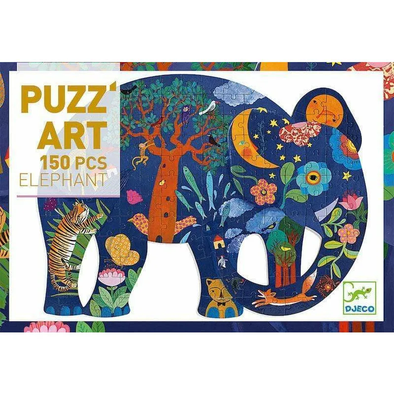 Puzz'Art Elephant Shaped Jigsaw Puzzle