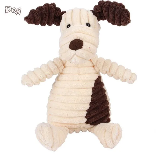 QUMY Dog Toys Animal Shape Squeaky