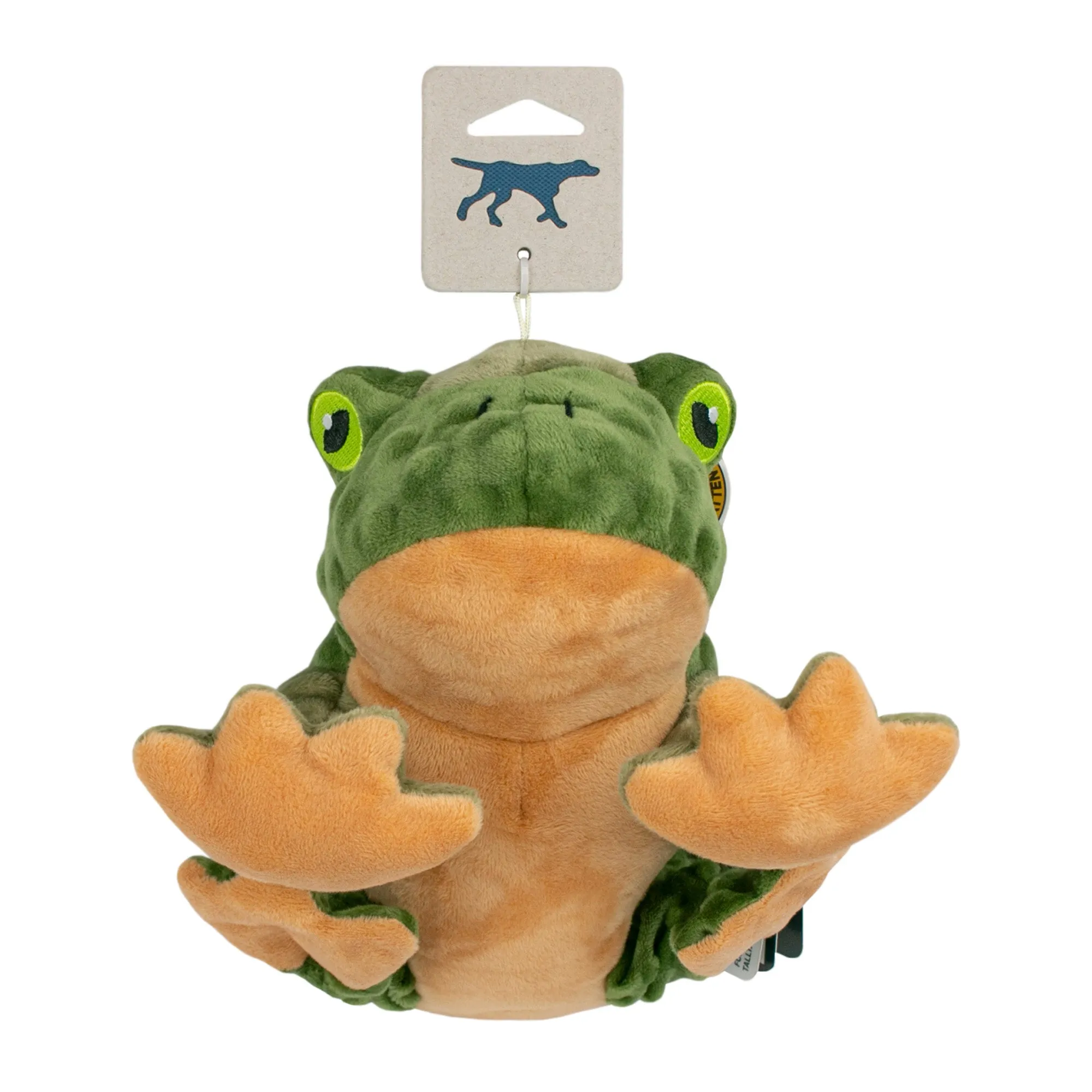 Squeaky Plush Dog Toy: Animated Frog