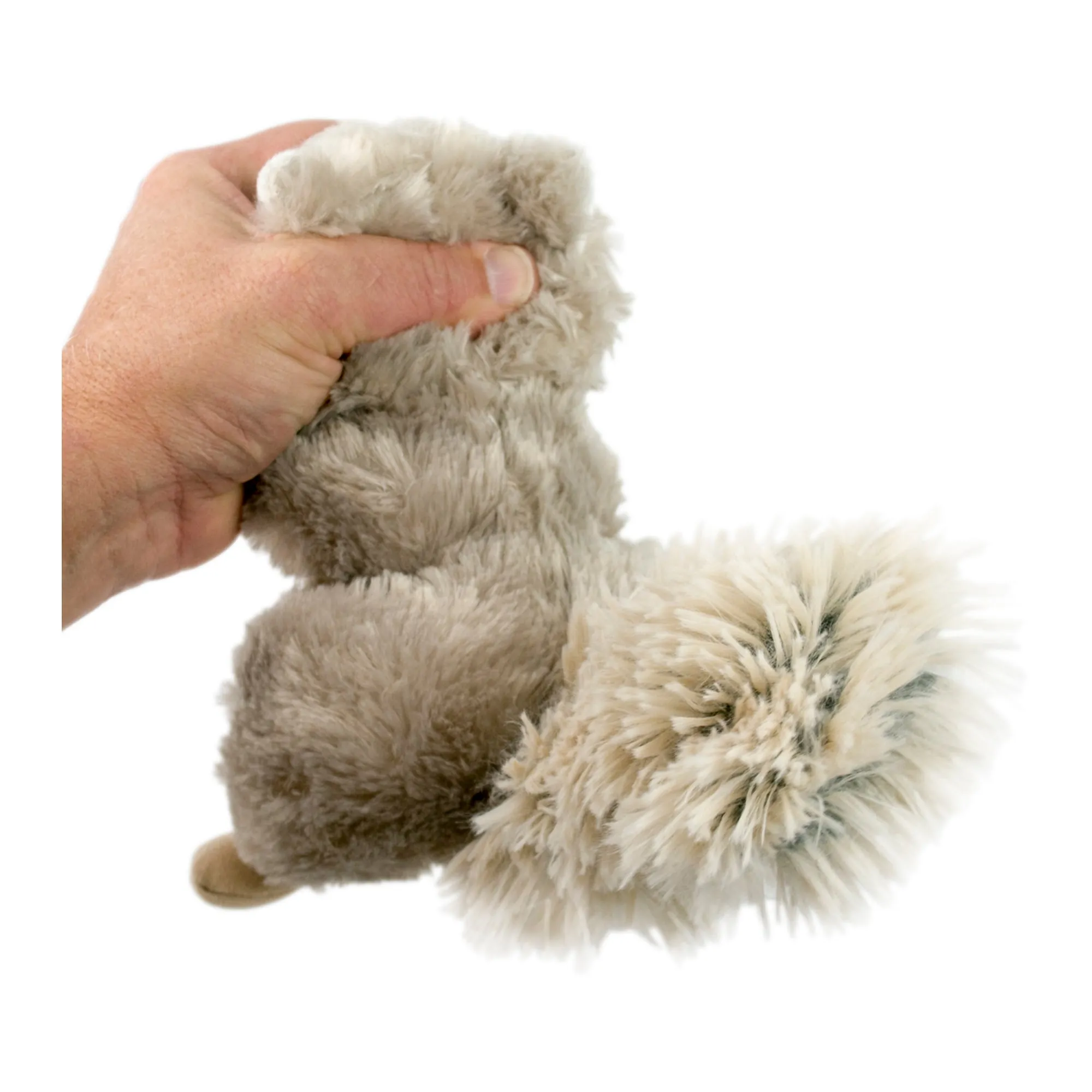 Squeaky Plush Dog Toy: Animated Squirrel