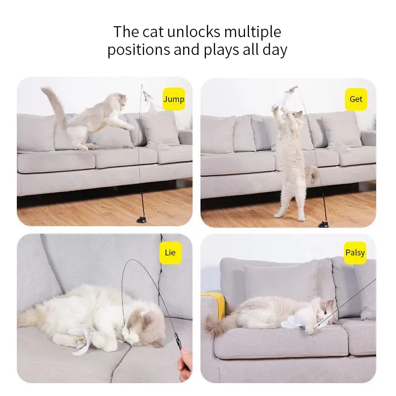 Suction Cup Cat Play Toy