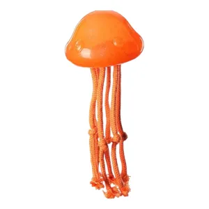 Talking Dog Club Jelly Fish Rope Toy for Dogs (Orange)