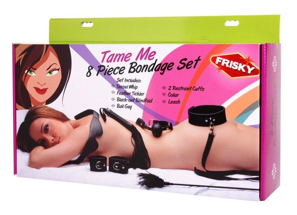 Tame Me 8 Pc Beginner Bondage Set