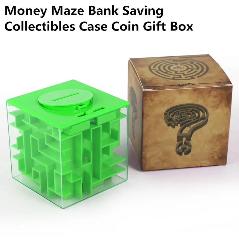 THINKMAX Kids Money Saving Puzzle Maze Box Yellow