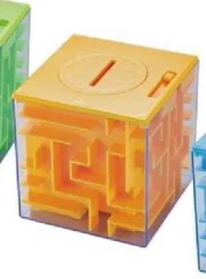 THINKMAX Kids Money Saving Puzzle Maze Box Yellow