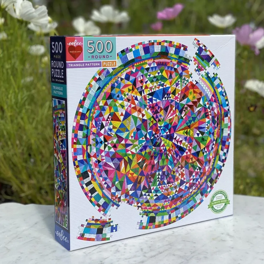 Triangle Round 500 Piece Puzzle