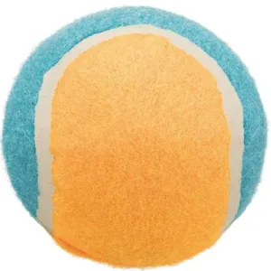 Trixie Tennis Ball Toy for Dogs and Cats (Orange/Sky Blue)