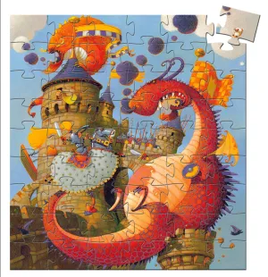 Valliant and The Dragon Silhouette Jigsaw Puzzle