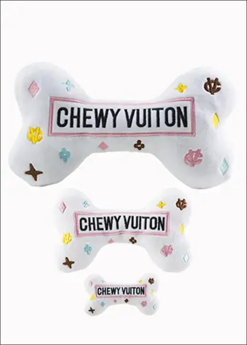 White Chewy Vuiton Bones