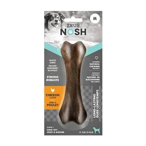 Zeus NOSH STRONG Chew Bone Toy Chicken Flavor 3 Sizes