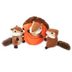 ZippyPaws Burrow Chipmunk 'n Acorn Dog Toy